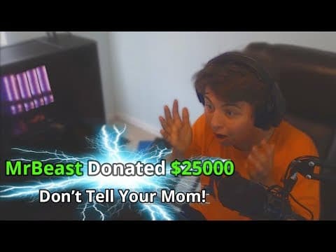 I Donated $25,000 To Random Kids Streaming Fortnite thumbnail