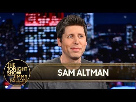 Sam Altman Says Technology Is the Greatest Equalizing Force in Society | The Tonight Show thumbnail