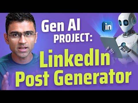 Gen AI Project Using Llama3.2 | LinkedIn Post Generator Tool thumbnail