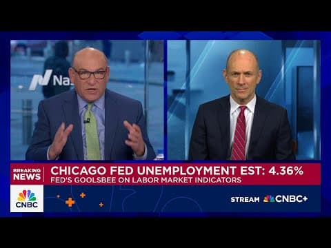 Chicago Fed President Goolsbee: Uneasy about front-loading rate cuts due to limited inflation data thumbnail