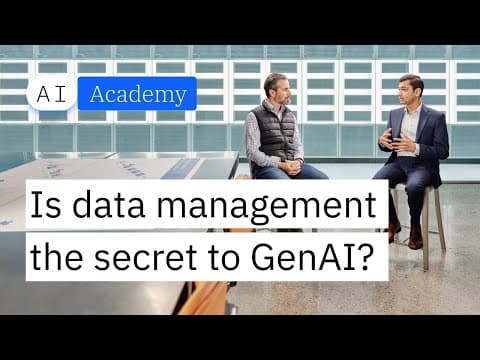 Is data management the secret to generative AI? thumbnail