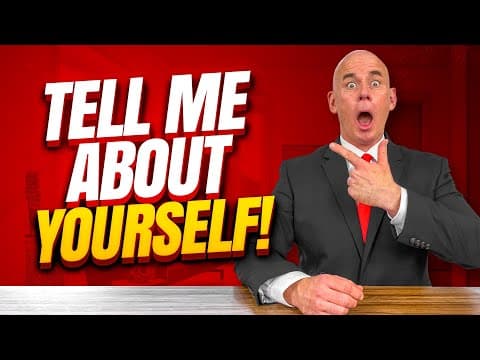 TELL ME ABOUT YOURSELF! (3 Brilliant, TOP-SCORING Sample Answers to this Tough Interview Question!) thumbnail