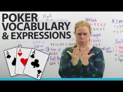 Learn English – Vocabulary & Expressions for POKER and other card games thumbnail
