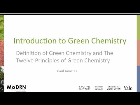 M1D MoDRN Introduction: Definition of Green Chemistry thumbnail