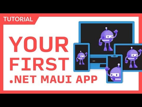.NET MAUI Tutorial for Beginners - Build iOS, Android, macOS, & Windows Apps with C# & Visual Studio thumbnail