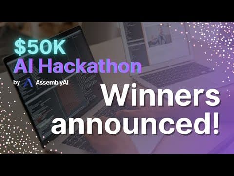 What Were the Winning Projects of the AssemblyAI Hackathon? thumbnail