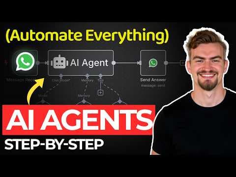 Build Your First AI Agent in 18 Minutes | No-Code n8n Tutorial thumbnail
