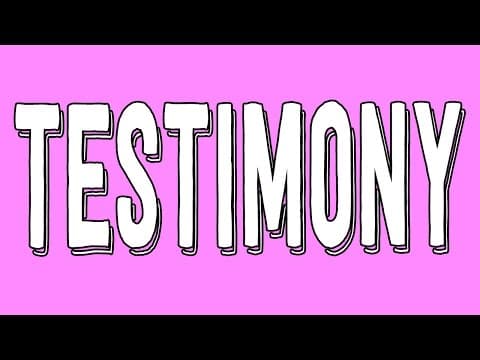 Can Testimony Alone Be Trusted? thumbnail
