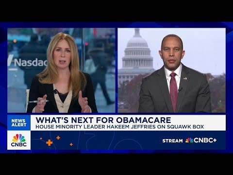 Watch CNBC's full interview with House Minority Leader Rep. Hakeem Jeffries thumbnail