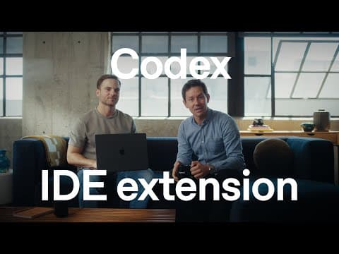 OpenAI Codex in your code editor thumbnail