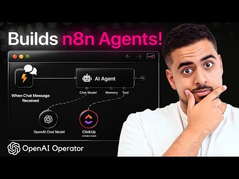 How to Build n8n Agents INSTANTLY with ChatGPT Operator (Mind Blowing) thumbnail