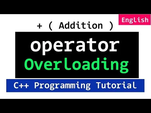 C++ Operator Overloading Introduction | Plus + Operator | Video Tutorial thumbnail