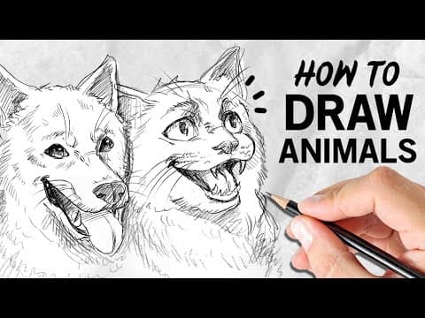 How to draw ANIMALS | Drawing Tutorial | Drawlikeasir thumbnail