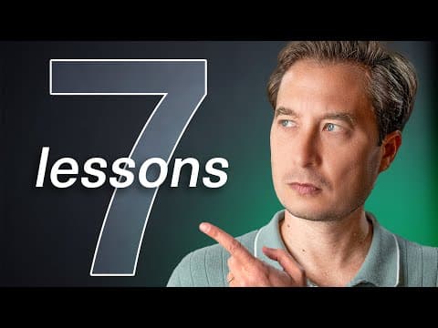 7 Business & Life Lessons That Hit Different Now thumbnail