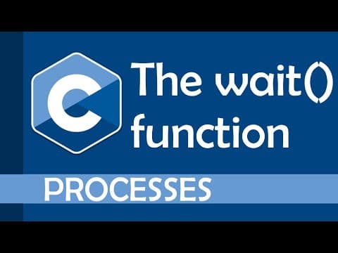 Waiting for processes to finish (using the wait function) in C thumbnail