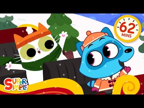 Let’s Go Caroling + More | 1 Hour | Sing Christmas Songs with Super Simple this Season! thumbnail