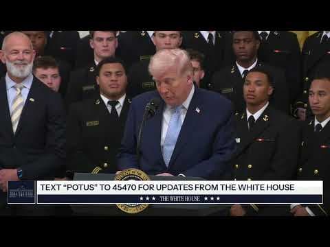 President Trump Participates in the Commander in Chief Trophy Presentation thumbnail