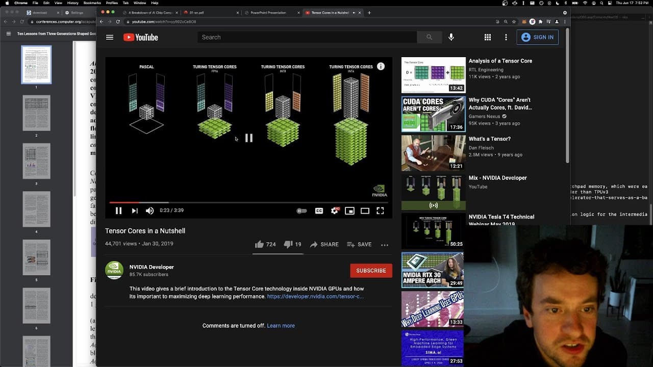 YouTube video player