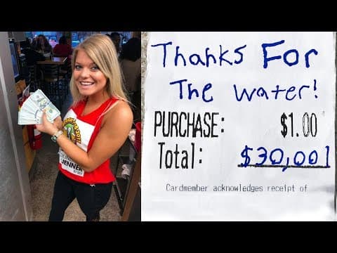 Ordering Water Then Tipping $30,000 thumbnail