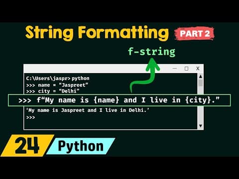 How to Use f-strings in Python for String Formatting thumbnail