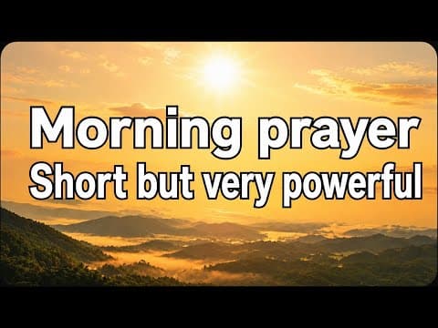 How to start your day with God through prayer thumbnail