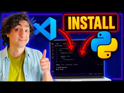 How to Install Python and VS Code + BONUS Roadmap! (Step-by-Step) | #Python Course 2 thumbnail