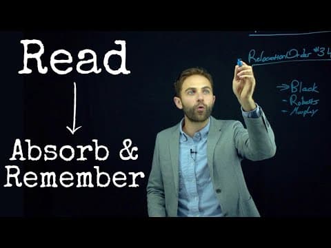 Lecture #9: How to Read so that you *Retain* Information thumbnail