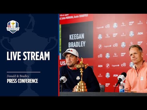 LIVE | Press Conference | Captains Luke Donald & Keegan Bradley | Sep 22 | 2025 Ryder Cup thumbnail