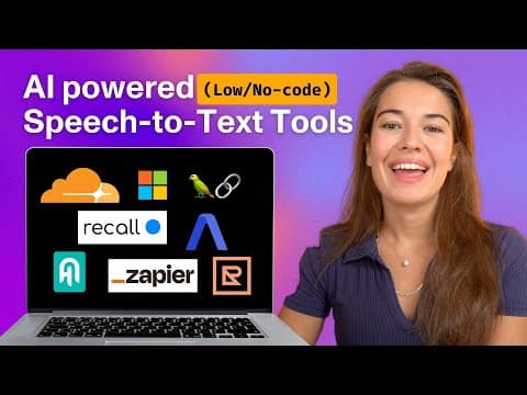 How to Create Speech-to-Text Apps with No Coding thumbnail