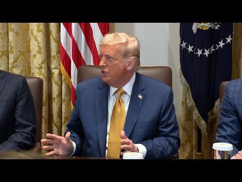 President Trump Participates in a Cabinet Meeting, July 08, 2025 thumbnail