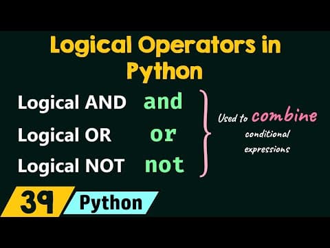 How Do Logical Operators Work in Python? thumbnail