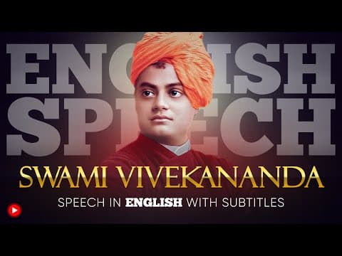 ENGLISH SPEECH | SWAMI VIVEKANANDA’s 1893 Speech at Chicago (English Subtitles) thumbnail