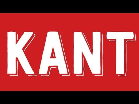 Beginner's Guide to Kant's Metaphysics & Epistemology | Philosophy Tube thumbnail