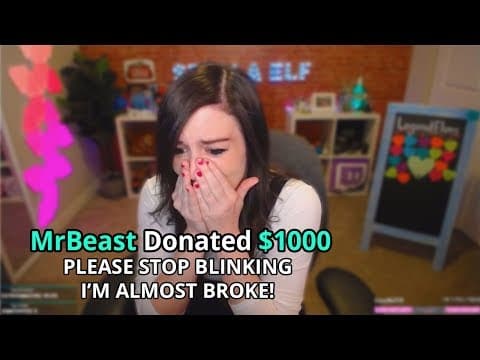 I Donated $1000 Every Time She Blinked - Fortnite Streamers thumbnail