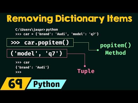 Removing Dictionary Items in Python thumbnail
