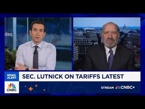 Watch CNBC's full interview with Commerce Secretary Howard Lutnick thumbnail