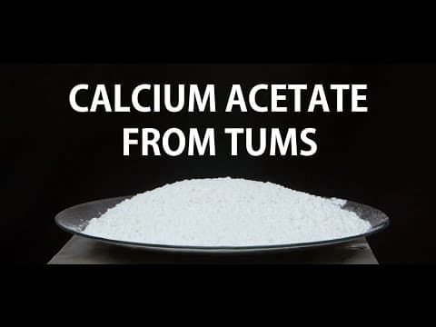 Making calcium acetate from Tums thumbnail