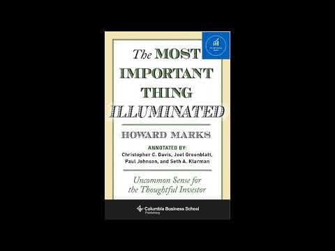 The Most Important Thing book summary thumbnail