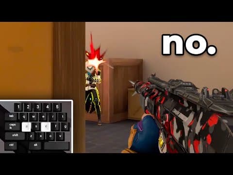 "Isn't counter strafing useless in Valorant?" thumbnail