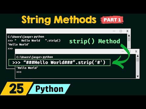 String Methods in Python (Part 1) thumbnail