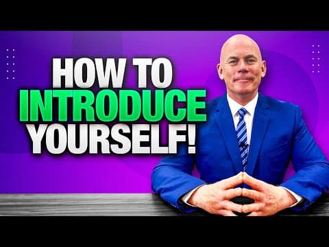 How To Introduce Yourself In An Interview! (The BEST ANSWER!) thumbnail