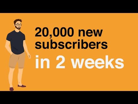 How I Gained 20,000 YouTube Subscribers Fast thumbnail