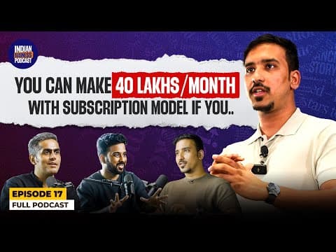 How to make 40 lakhs per month with subscription model in India? | Level supermind IBP Ep 17 thumbnail