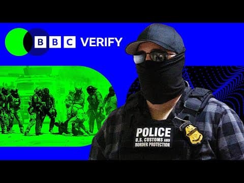Masked agents, tear gas, and raids: the tactics used in Trump’s deportation drive | BBC News thumbnail