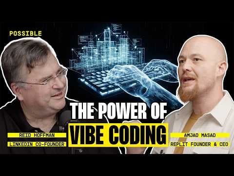 Amjad Masad on vibe coding, AI agents, and the end of boilerplate thumbnail
