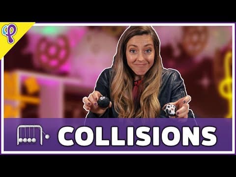 Elastic and Inelastic Collisions - Physics 101 / AP Physics 1 Review with Dianna Cowern thumbnail