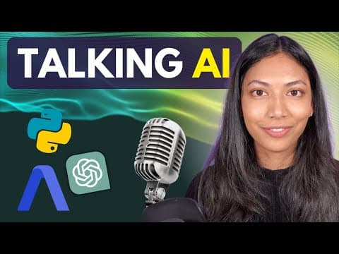 How to Create a Talking AI ChatBot with Python thumbnail
