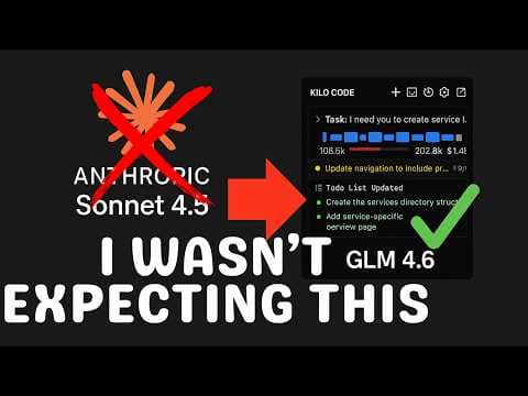Forget Claude Sonnet 4.5: GLM4.6 IS NUTS (Kilo Code) thumbnail