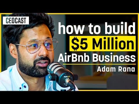 AIRBNB EXPERT: How I Built A $5 Million AirBnb Business From A Side Hustle - CEOCAST EP. 125 thumbnail