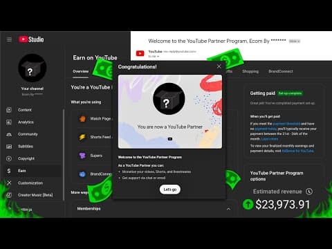 I MONETIZED A Youtube Channel In 10 Days Only To Prove It’s NOT Luck thumbnail